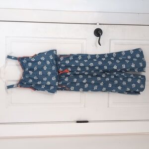 Boden Blue Floral Kids One Piece